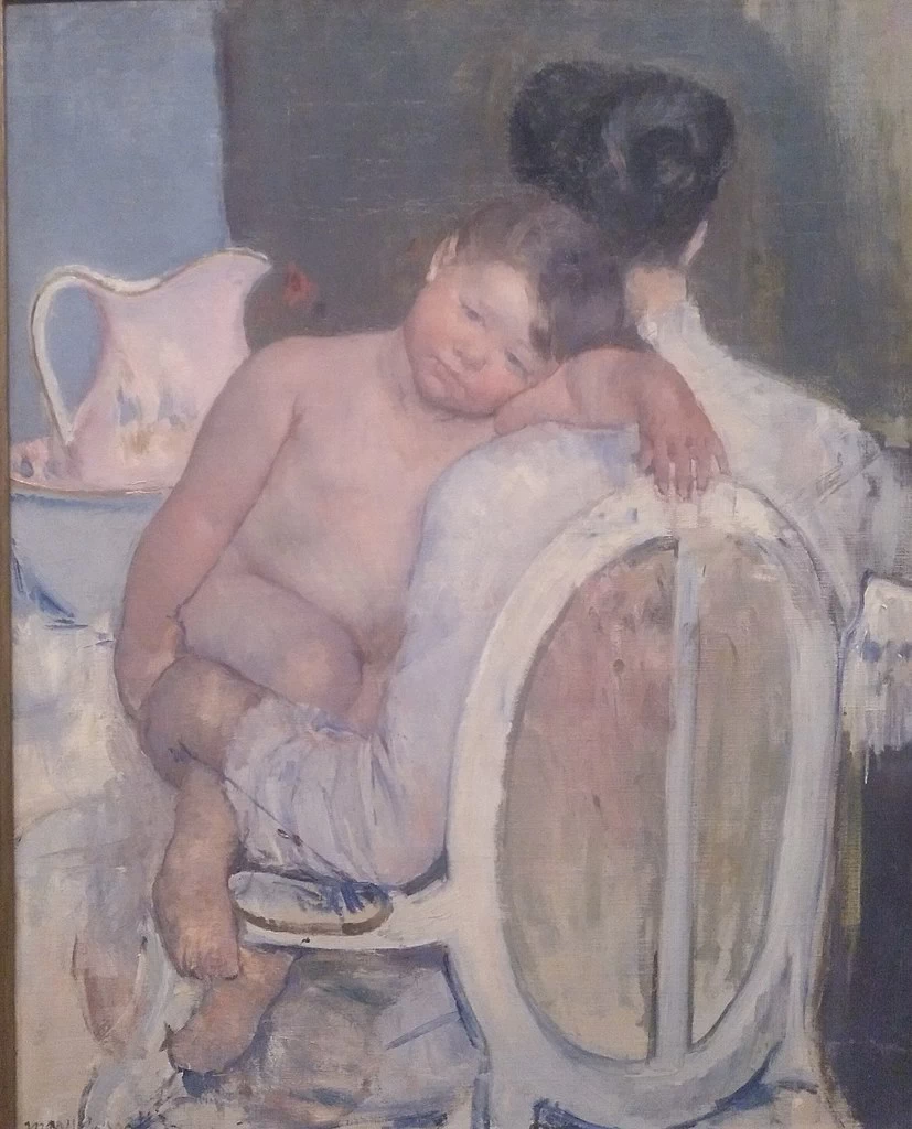 Mary Cassatt - 229, Una donna seduta con un bambino in braccio